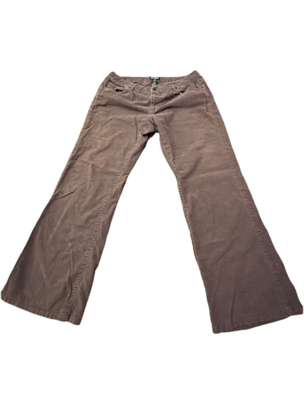 Polo Jeans Co Ralph Lauren Womens 12 Corduroy Pants Brown Bootcut Grunge Y2k USA